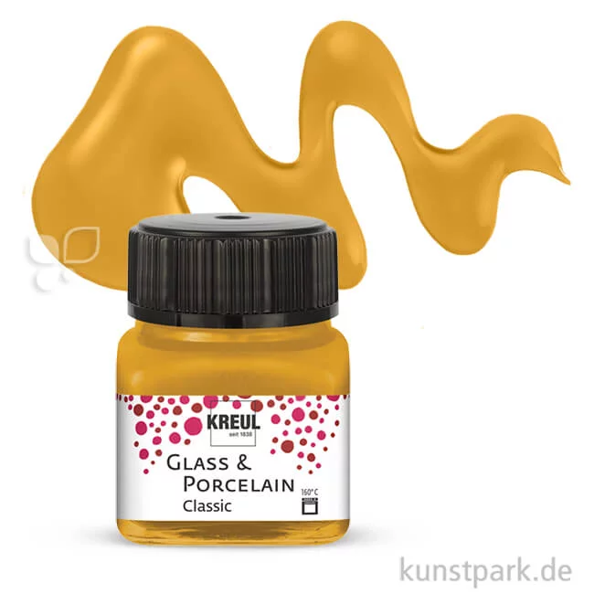 Artikelbild 1 des Artikels “KREUL Glass & Porcelain CLASSIC 20 ml Einzelfarbe | Metallic-Gold“