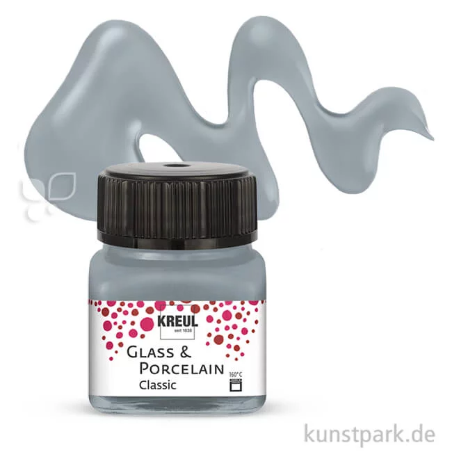 Artikelbild 1 des Artikels “KREUL Glass & Porcelain CLASSIC 20 ml Einzelfarbe | Metallic-Silber“