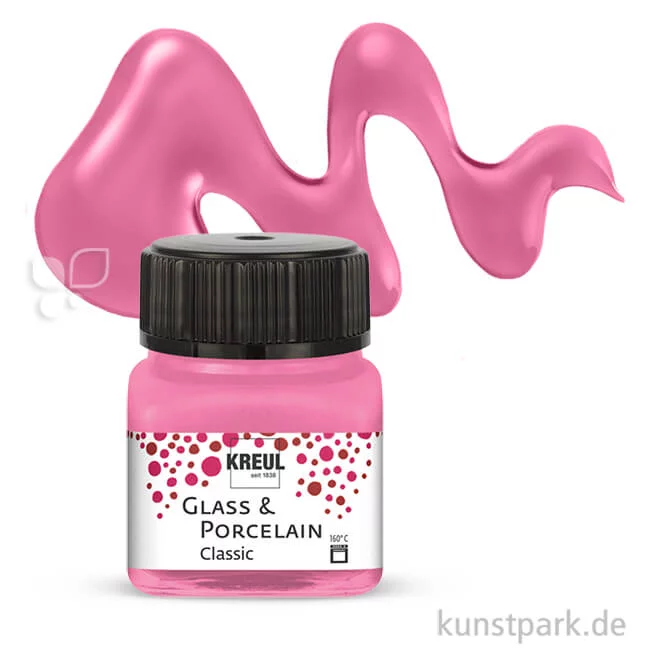 Artikelbild 1 des Artikels “KREUL Glass & Porcelain CLASSIC 20 ml Einzelfarbe | Rosa“