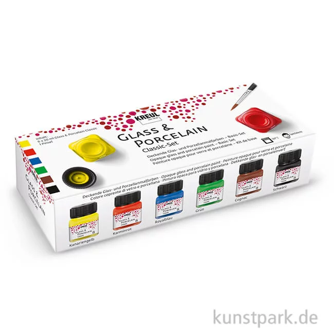 Artikelbild 1 des Artikels “KREUL Glass & Porcelain CLASSIC Set mit 6 x 20 ml “
