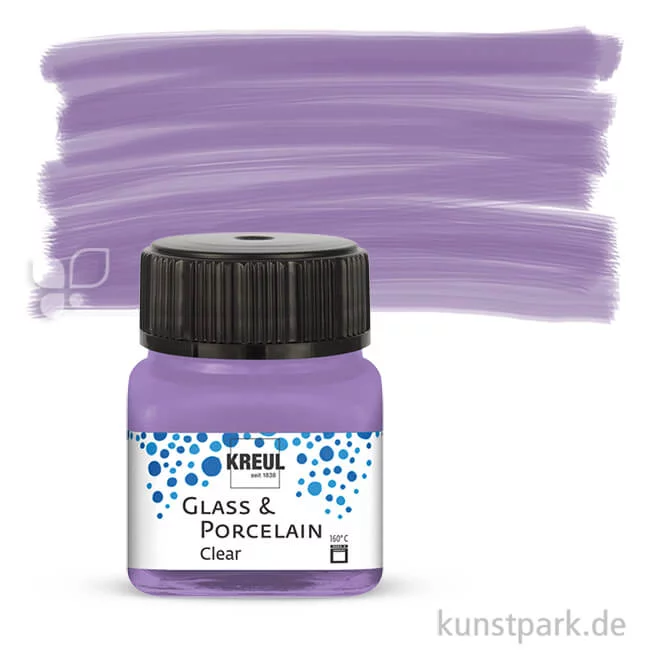 Artikelbild 1 des Artikels “KREUL Glass & Porcelain CLEAR 20 ml Einzelfarbe | Flieder“