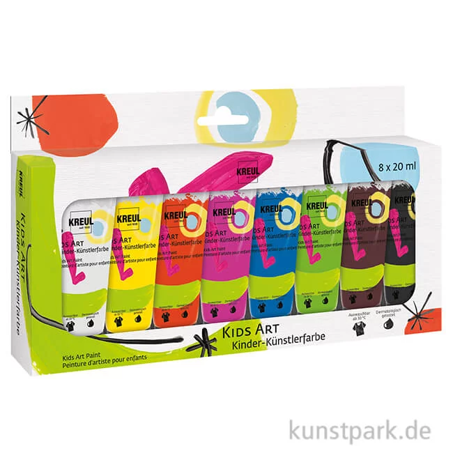 Artikelbild 1 des Artikels “KREUL Kids Art - Kinder Künstlerfarben Set, 8 x 20 ml Tuben “