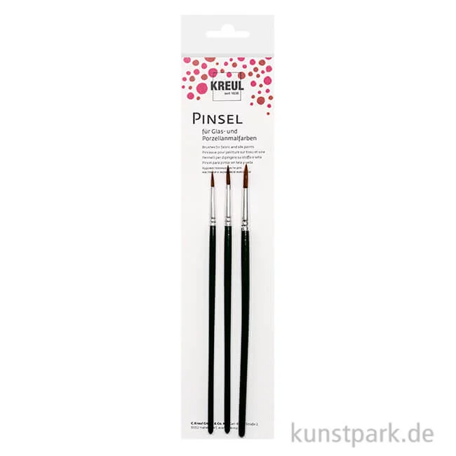Artikelbild 1 des Artikels “KREUL Pinsel für Glas- und Porzellanmalfarben, 3er Set “