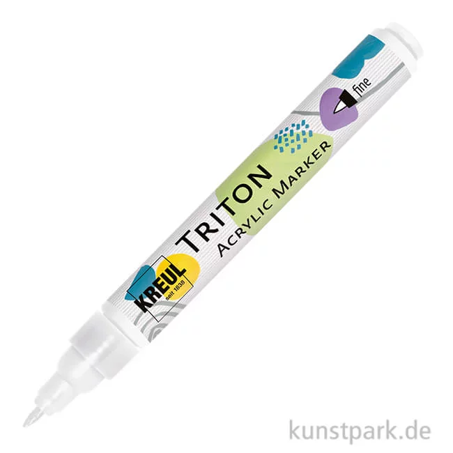 Artikelbild 1 des Artikels “KREUL TRITON Acrylic Marker, Fein 1-2 mm, Weiß “