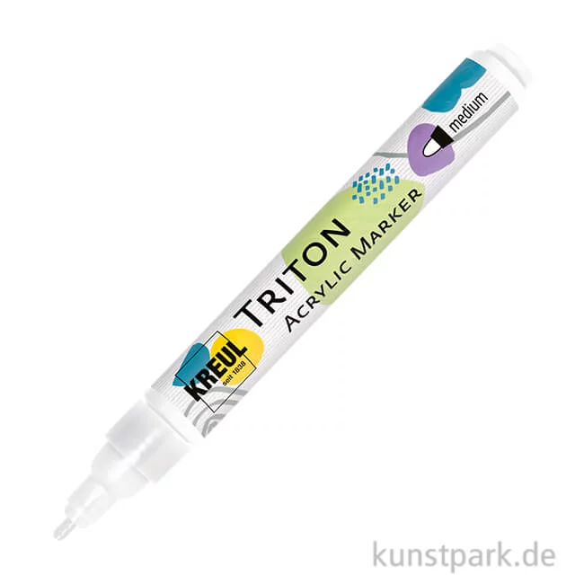 Artikelbild 1 des Artikels “KREUL TRITON Acrylic Marker, Medium 1-3 mm, Weiß “