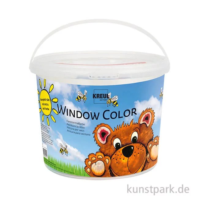 Artikelbild 1 des Artikels “KREUL Window Color Set - Powerpack Bär mit 8 Farben + Zubehör “