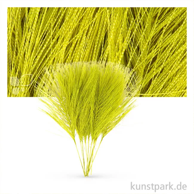 Artikelbild 1 des Artikels “Künstliche Flauschfedern, 10 Stück Einzelfarbe  | Grün“