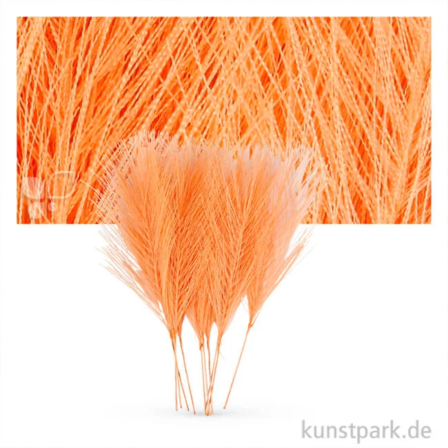 Artikelbild 1 des Artikels “Künstliche Flauschfedern, 10 Stück Einzelfarbe | Orange“
