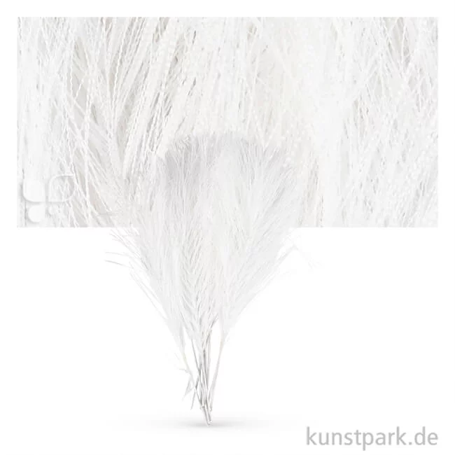 Artikelbild 1 des Artikels “Künstliche Flauschfedern, 10 Stück Einzelfarbe | Weiß“
