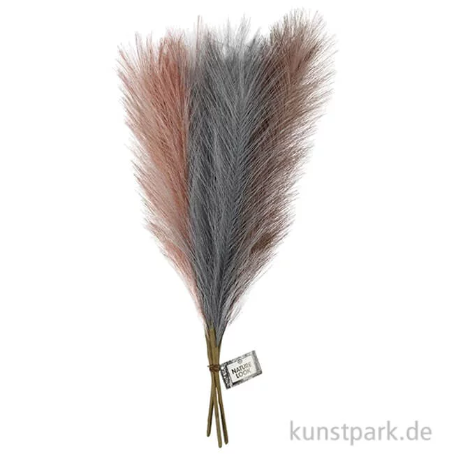 Artikelbild 1 des Artikels “Künstliches Pampasgras, Staubblau, Frosted Lila, Altrosa, Länge 50 cm “