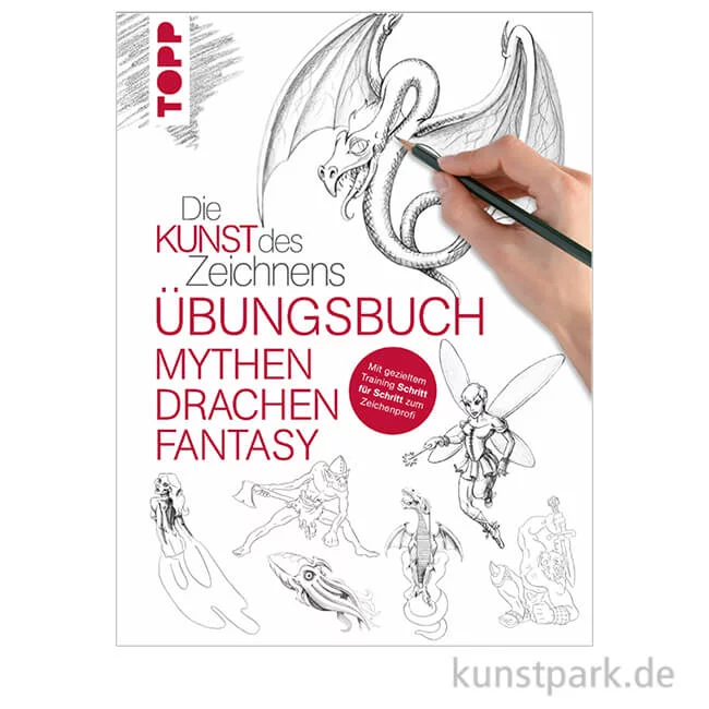 Artikelbild 1 des Artikels “Kunst des Zeichnens Mythen, Drachen, Fantasy - Übungsbuch, Topp Verlag “