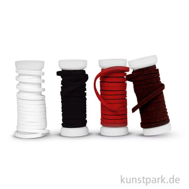 Artikelbild 1 des Artikels “Kunstlederbänder-Set, 4x1,5m - farbig sortiert “