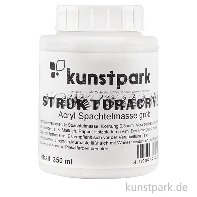 Artikelbild 1 des Artikels “kunstpark Strukturpaste, Acryl, Weiß, Grob 350 ml“