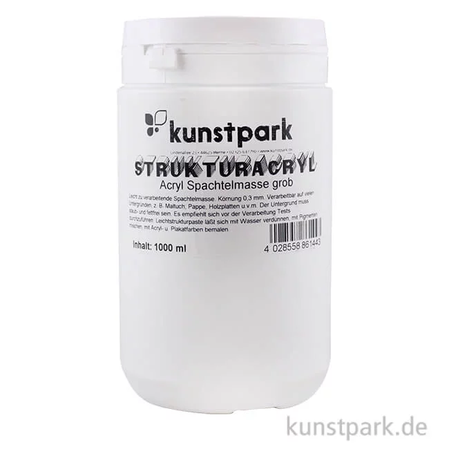 Artikelbild 1 des Artikels “kunstpark Strukturpaste, Acryl, Weiß, Grob “