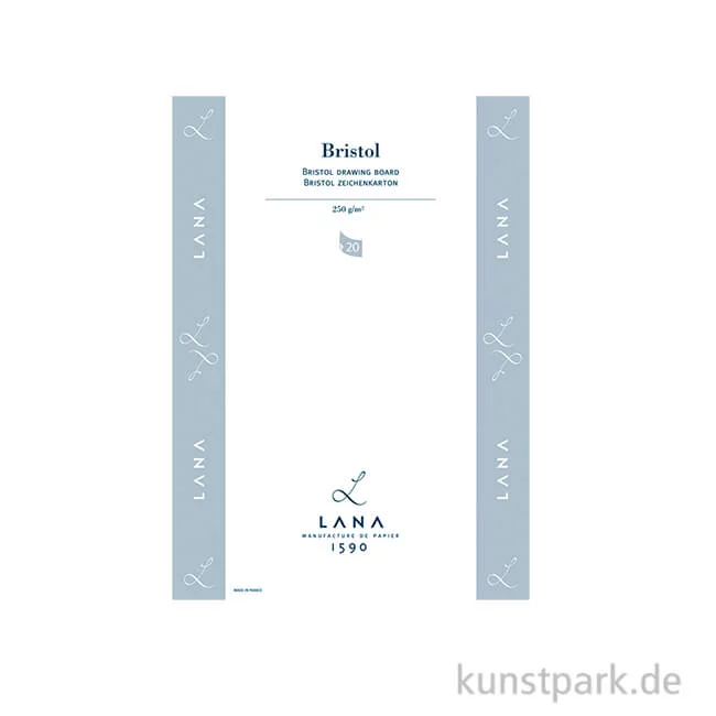Artikelbild 1 des Artikels “Lana BRISTOL Zeichenkarton, 20 Blatt, 250g DIN A3“