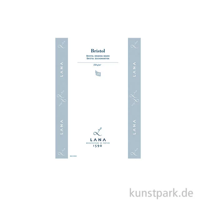 Artikelbild 1 des Artikels “Lana BRISTOL Zeichenkarton, 20 Blatt, 250g DIN A4“