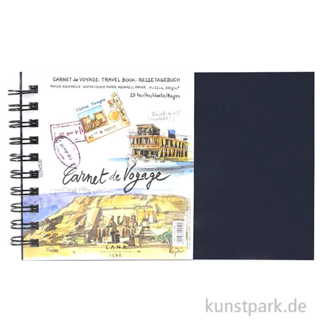 Artikelbild 1 des Artikels “Lana CARNET DE VOYAGE, Aquarell, 25 Blatt, 300g, spiral “