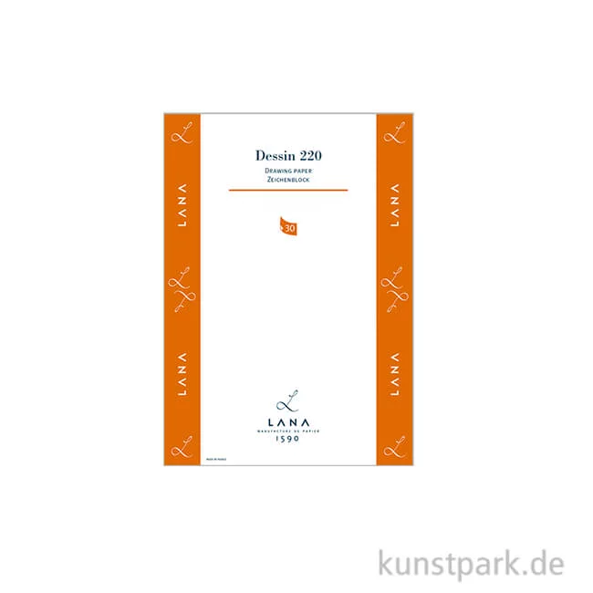 Artikelbild 1 des Artikels “Lana DESSIN Zeichenpapier, 30 Blatt, 220g DIN A4“