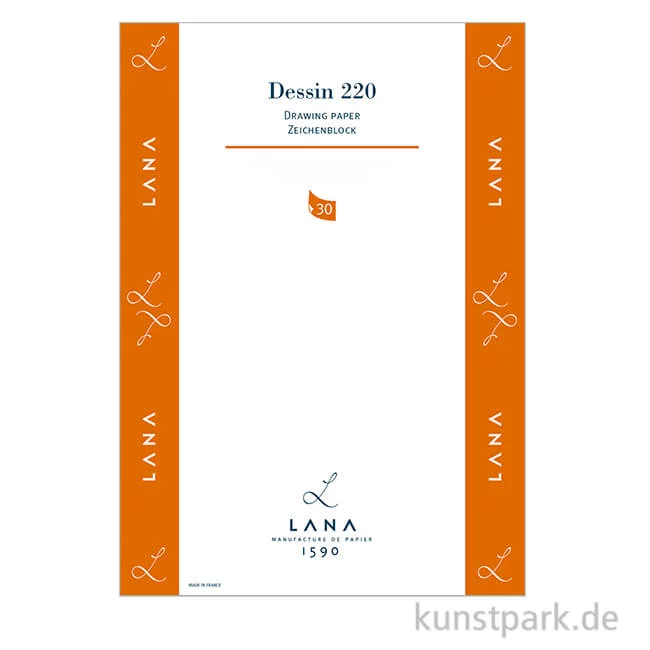 Artikelbild 1 des Artikels “Lana DESSIN Zeichenpapier, 30 Blatt, 220g “