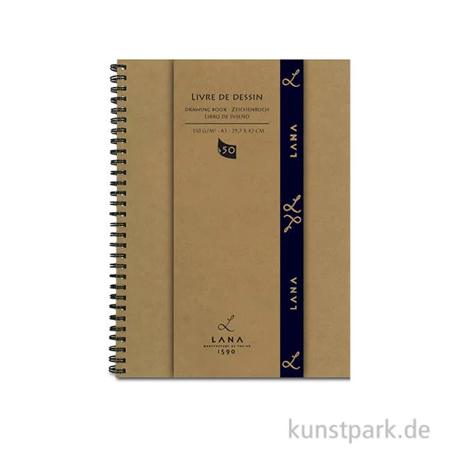 Artikelbild 1 des Artikels “Lana LIVRE DE DESSIN Skizzenbuch, 50 Blatt, 150g, spiral DIN A3“