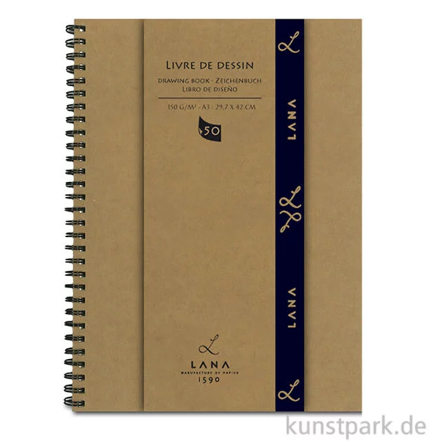 Artikelbild 1 des Artikels “Lana LIVRE DE DESSIN Skizzenbuch, 50 Blatt, 150g, spiral “