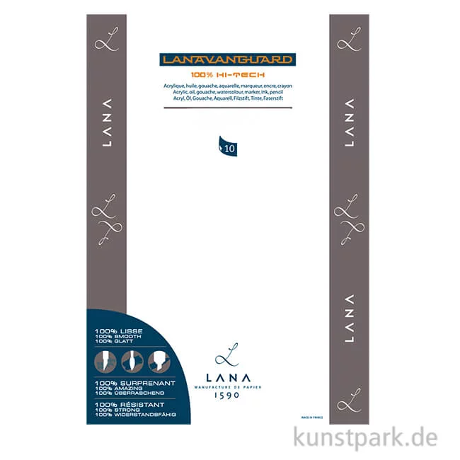 Artikelbild 1 des Artikels “Lanavanguard Mixmedia Papier, 5 Einzelbogen, 200g, 50 x 70 cm “