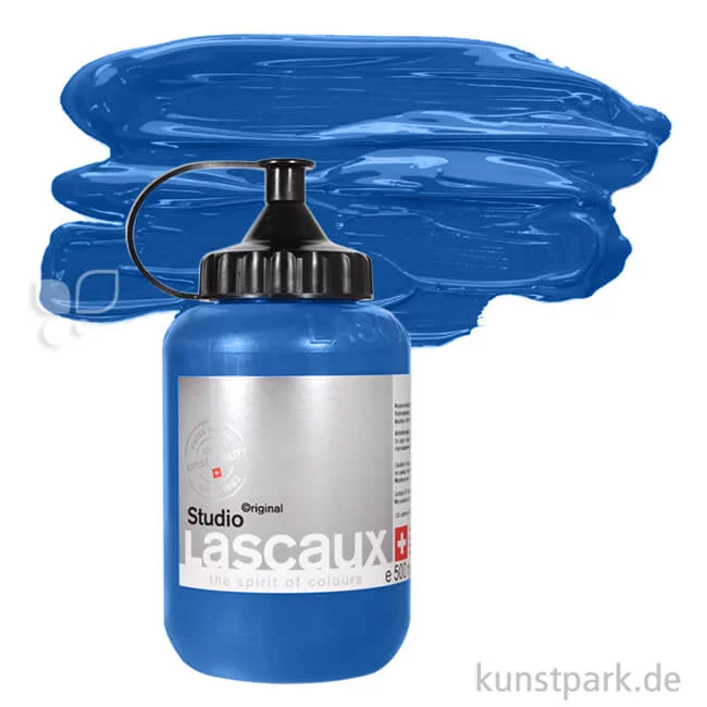 Artikelbild 1 des Artikels “Lascaux STUDIO Acrylfarben 500 ml Flasche | 943 Ultramarinblau hell“