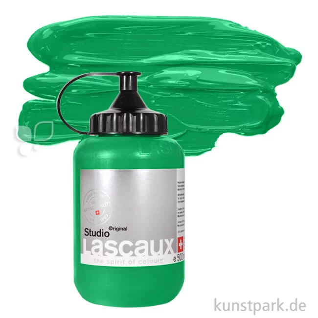 Artikelbild 1 des Artikels “Lascaux STUDIO Acrylfarben 500 ml Flasche | 953 Permanentgrün dunkel“