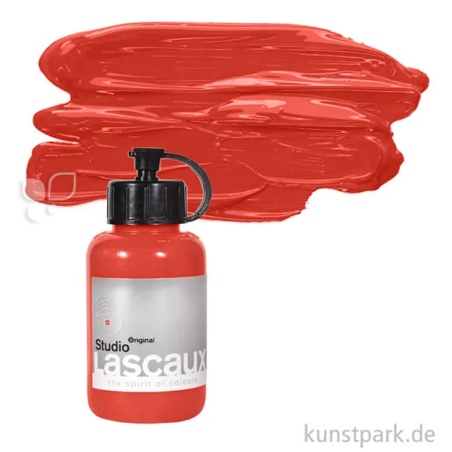Artikelbild 1 des Artikels “Lascaux STUDIO Acrylfarben 85 ml Flasche | 924 Permanentrot dunkel“