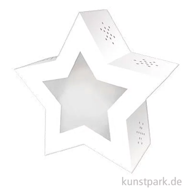 Artikelbild 1 des Artikels “Laternen Bastelset - Twinkle Star Weiß, 19,3 x 18,3 x 8 cm “