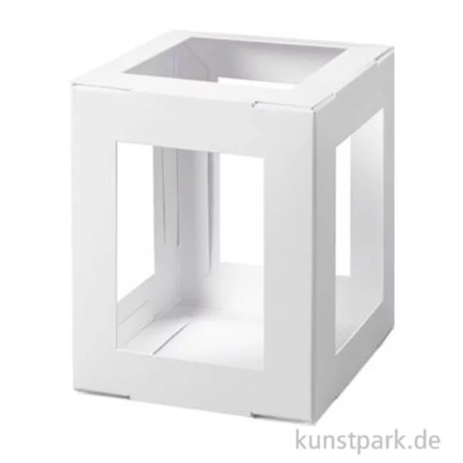 Artikelbild 1 des Artikels “Laternenrohling eckig, Weiß, 13,5 x 13,5 x 18 cm, 1 Stück “