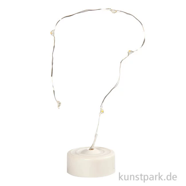 Artikelbild 1 des Artikels “LED-Lichterkette mit Standfuß für Glasglocken, Länge 27 cm “