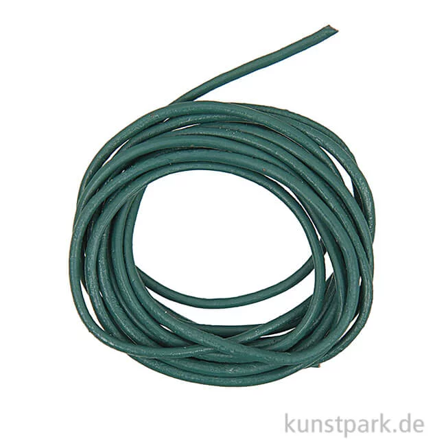 Artikelbild 1 des Artikels “Lederband - Petrol, 1,5mm x 1m “