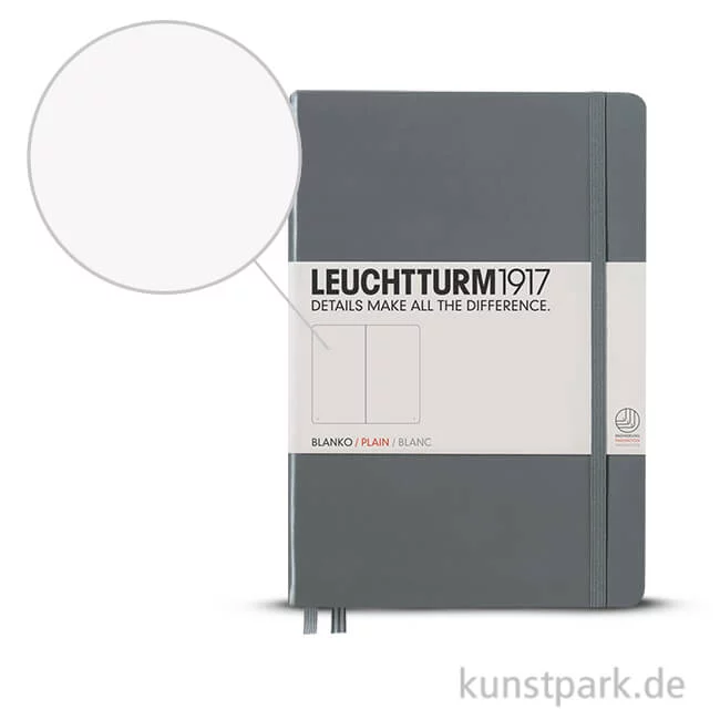 Artikelbild 1 des Artikels “Leuchtturm Notizbuch Hardcover - Anthrazit - Blanko “