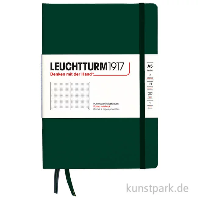 Artikelbild 1 des Artikels “Leuchtturm Notizbuch Hardcover - Forest Green, DIN A5, Dotted “