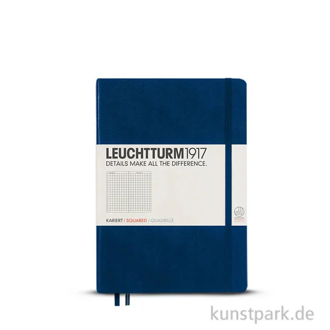Artikelbild 1 des Artikels “Leuchtturm Notizbuch Hardcover - Marine - Kariert “