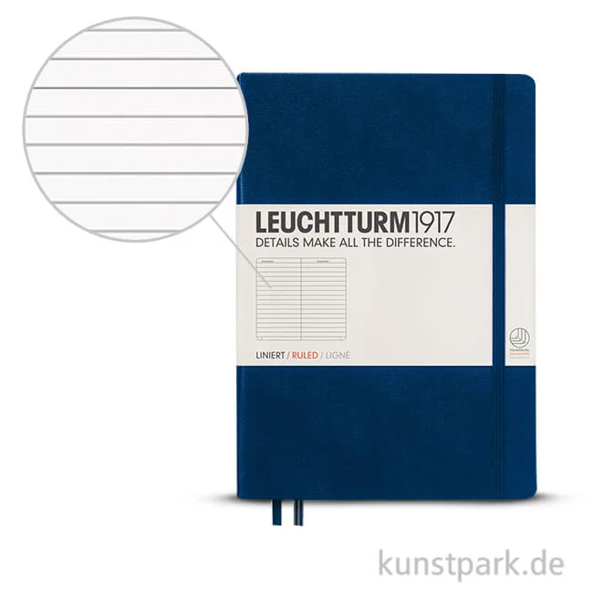 Artikelbild 1 des Artikels “Leuchtturm Notizbuch Hardcover - Marine - Liniert “