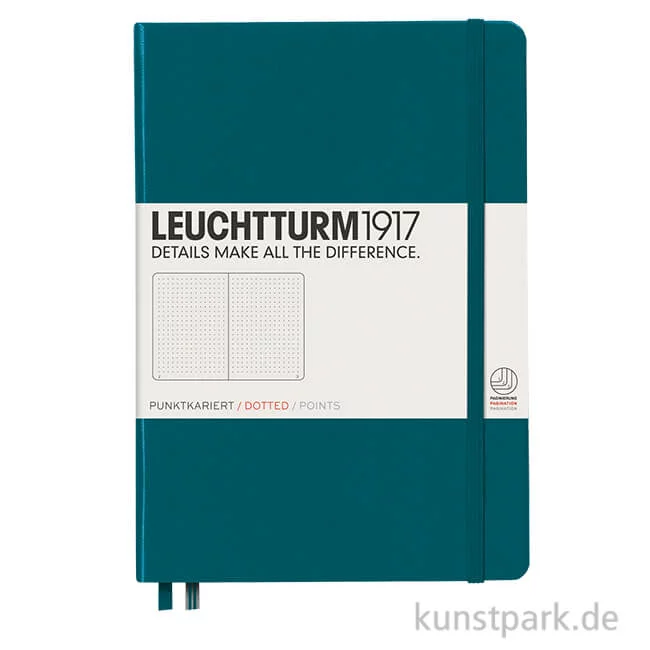 Artikelbild 1 des Artikels “Leuchtturm Notizbuch Hardcover - Pacific Green, DIN A5, Dotted “