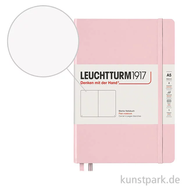 Artikelbild 1 des Artikels “Leuchtturm Notizbuch Hardcover - Puder - Blanko Medium A5 “