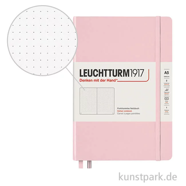 Artikelbild 1 des Artikels “Leuchtturm Notizbuch Hardcover - Puder - Dotted Medium A5 “