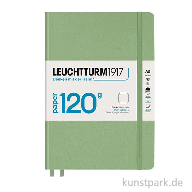 Artikelbild 1 des Artikels “Leuchtturm Notizbuch Hardcover - Salbei, 120g Edition, A5, Blanko “