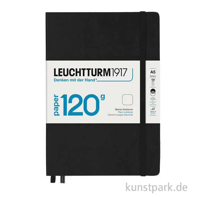 Artikelbild 1 des Artikels “Leuchtturm Notizbuch Hardcover - Schwarz, 120g Edition, A5, Blanko “