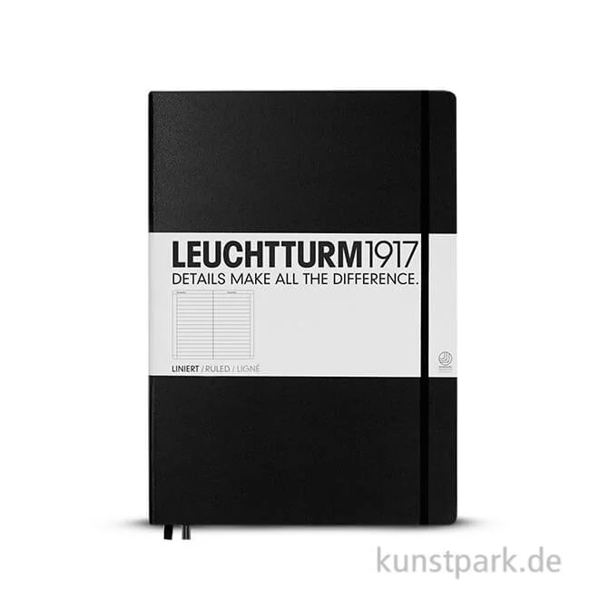 Artikelbild 1 des Artikels “Leuchtturm Notizbuch Hardcover - Schwarz - Liniert Medium A5 - 249 Seiten“