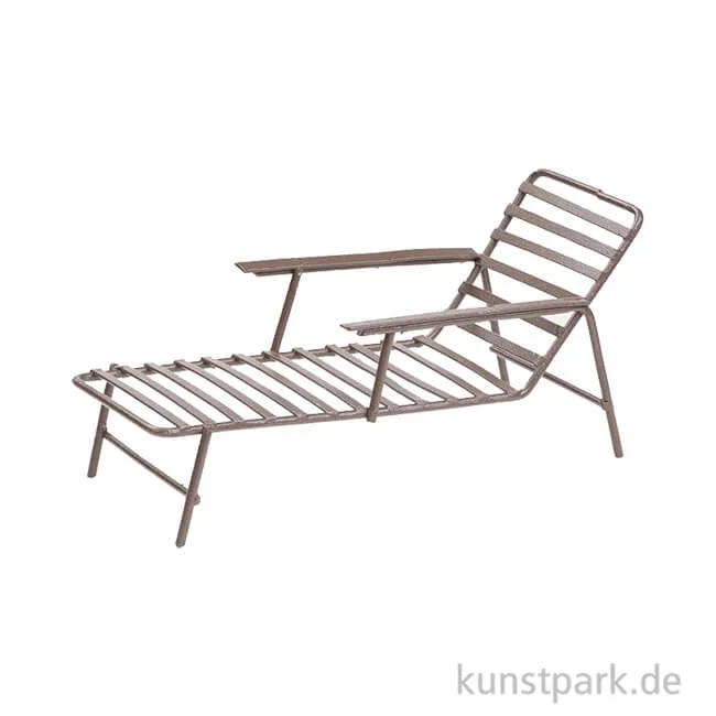 Artikelbild 1 des Artikels “Mini Liege aus Metall, ca. 12,5 cm Braun“