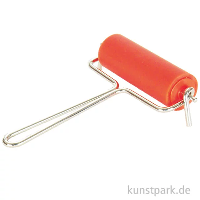 Artikelbild 1 des Artikels “Linol-Farbwalze mit Drahtbügelhalter 90 mm“