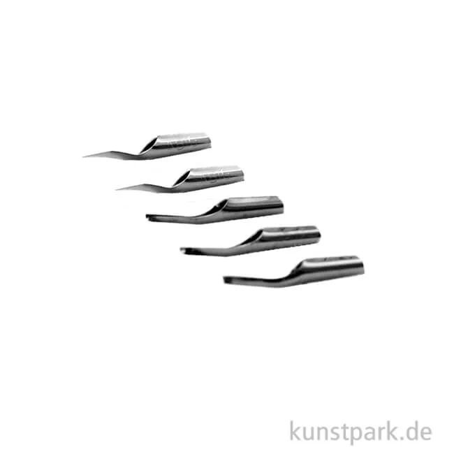 Artikelbild 1 des Artikels “Linolschnitzwerkzeuge, 5 Ersatzmesser im Karton “