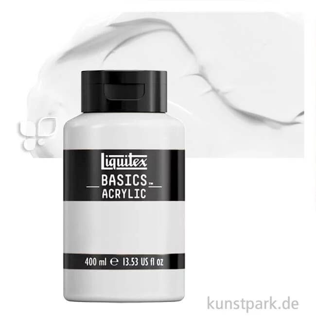 Artikelbild 1 des Artikels “Liquitex BASIC Acrylfarben 400 ml Flasche | 432 Titanweiß“
