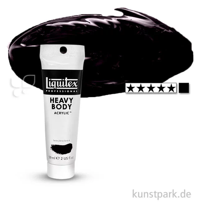Artikelbild 1 des Artikels “Liquitex HEAVY BODY Acrylfarben 59 ml Tube | 244 Elfenbeinschwarz“