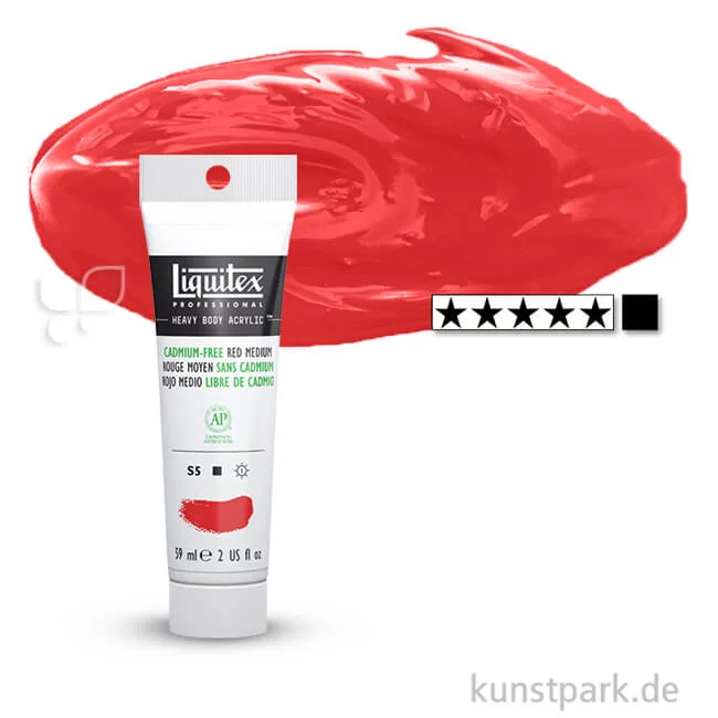 Artikelbild 1 des Artikels “Liquitex HEAVY BODY Acrylfarben 59 ml Tube | 894 Kad Free Rot Mittel“