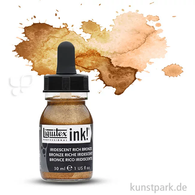 Artikelbild 1 des Artikels “Liquitex Professional ACRYLIC INK 30 ml Einzelfarbe | Irisierende Satte Bronze“